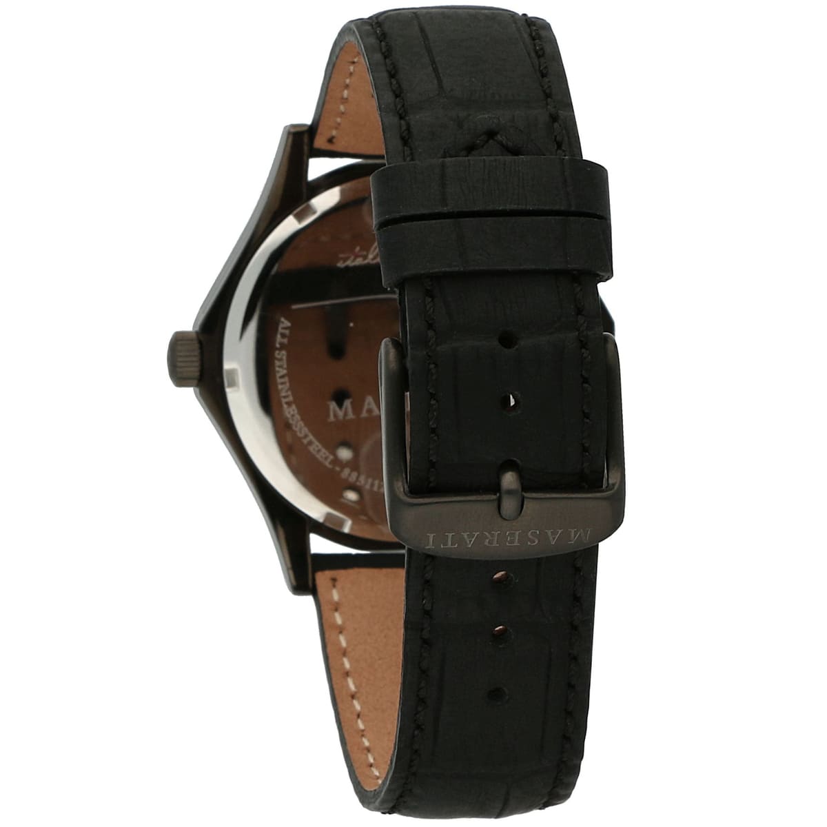 Maserati Circuito R8851127002 Gunmetal Case Blue Dial Leather Men's Watch