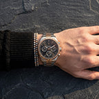 Maserati Competizione R8853100020 Two-Tone Rose Gold Black Dial Men's Watch