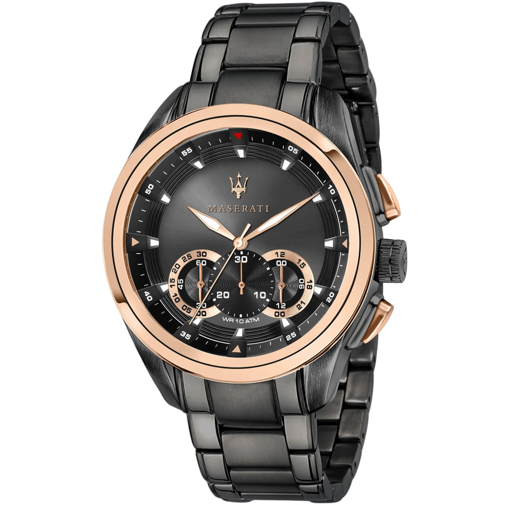 Maserati Traguardo R8873612016 Gunmetal Grey Rose Gold Men's Watch