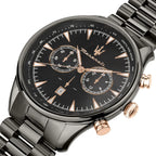 Maserati Traguardo R8873646001 Gunmetal Grey Rose Gold Men's Watch