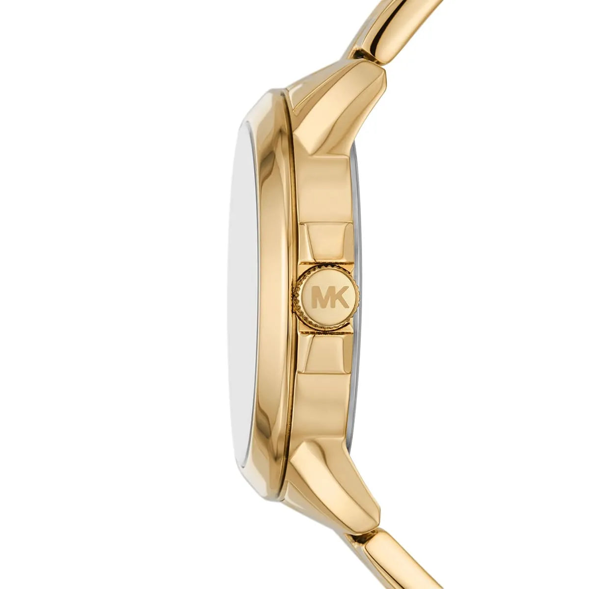 Michael Kors Brynn MK7317 Gold-Tone Watch with Oversized MK Logo Dial