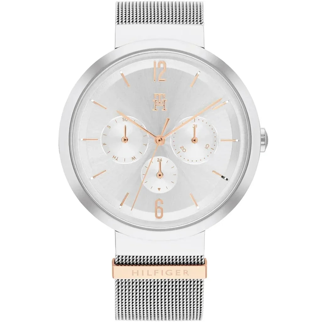 Tommy Hilfiger Lidia 1782537 Silver Dial Silver Mesh Women's Watch
