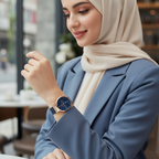 Tommy Hilfiger Lidia 1782541 Rose Gold Case Blue Dial Blue Mesh Women's Watch