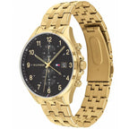 Tommy Hilfiger West 1791708 Gold Case Black Dial Gold Stainless Steel Men's Watch
