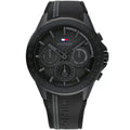 Tommy Hilfiger Aiden 1791861 Black Case Black Dial Silicone Men's Watch