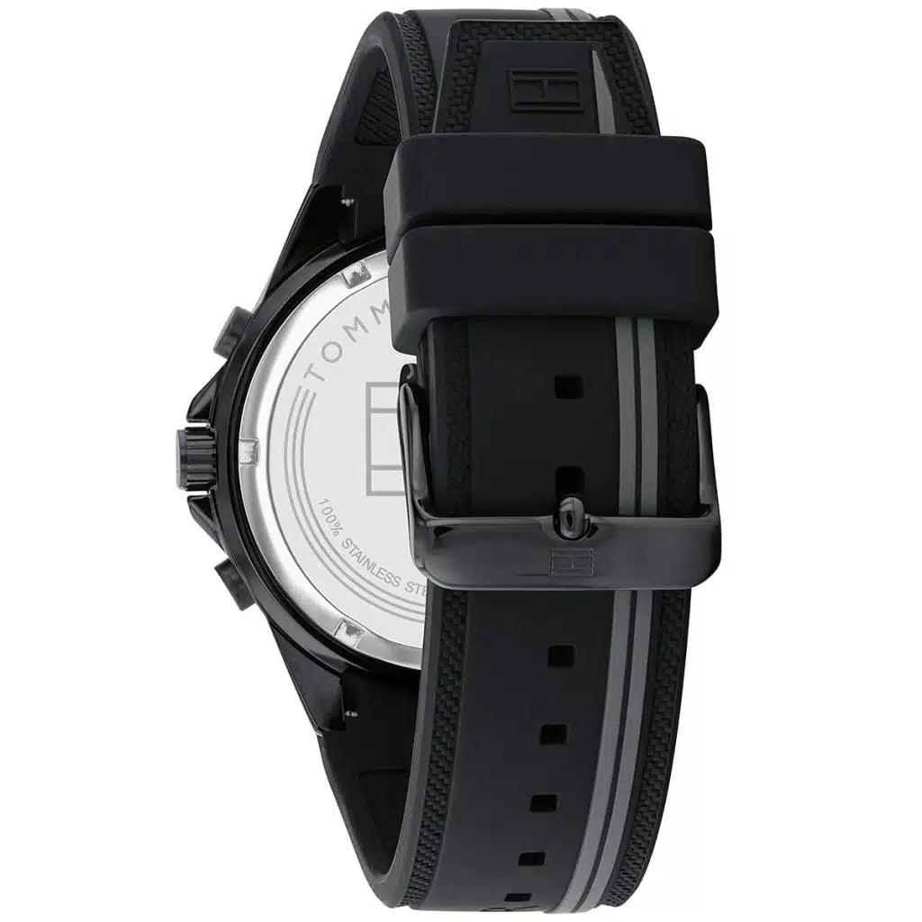 Tommy Hilfiger Aiden 1791861 Black Case Black Dial Silicone Men's Watch