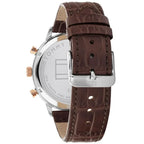 Tommy Hilfiger Jameson 1791798 Rose Gold Case Black Dial Black Leather Men's Watch