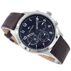 Original Tommy Hilfiger Men's Watch - Blue Dial & Brown Leather (1791855)