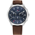 Original Tommy Hilfiger Men's Watch - Blue Dial & Brown Leather (1791855)