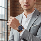 Original Tommy Hilfiger Men's Watch - Blue Dial & Brown Leather (1791855)