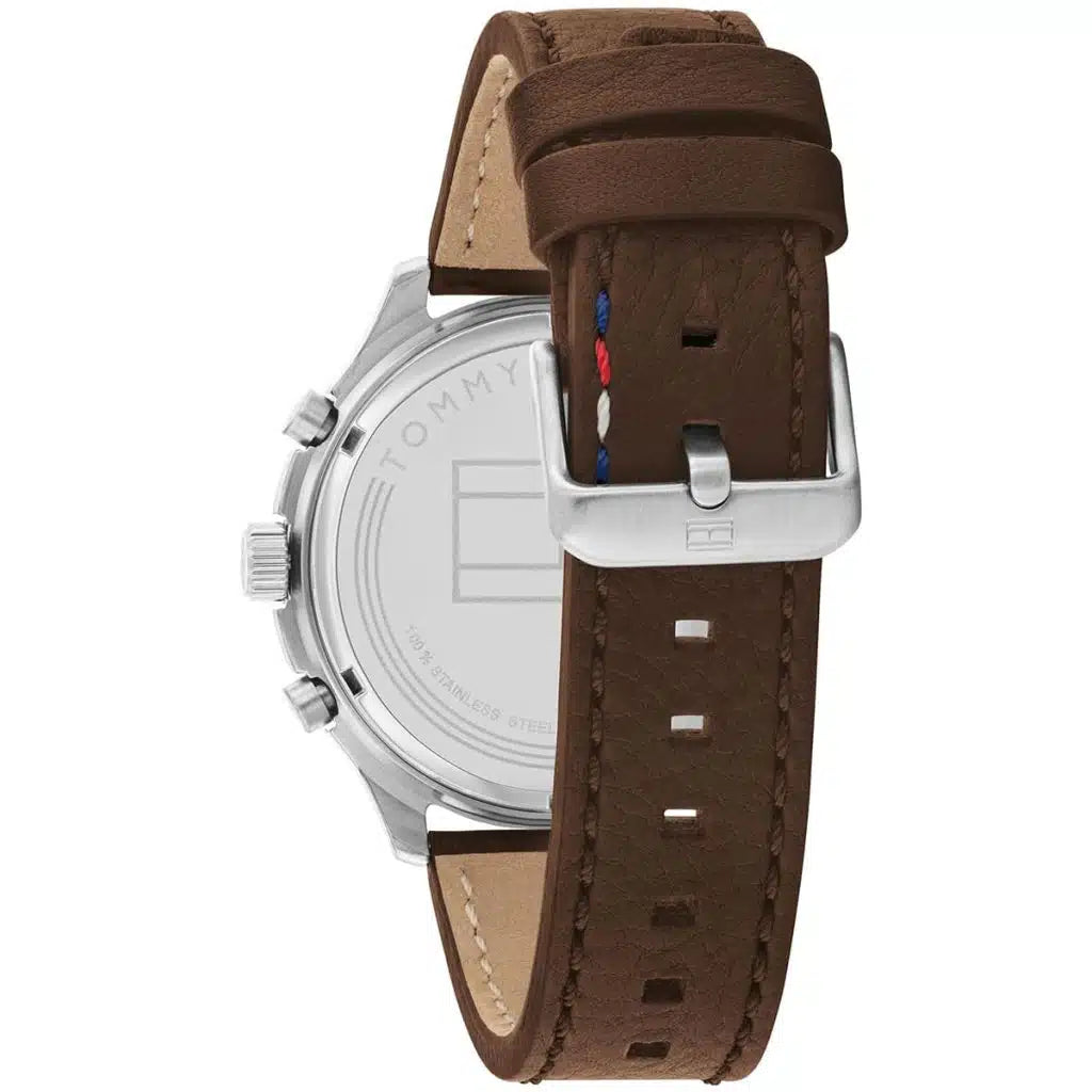 Original Tommy Hilfiger Men's Watch - Blue Dial & Brown Leather (1791855)