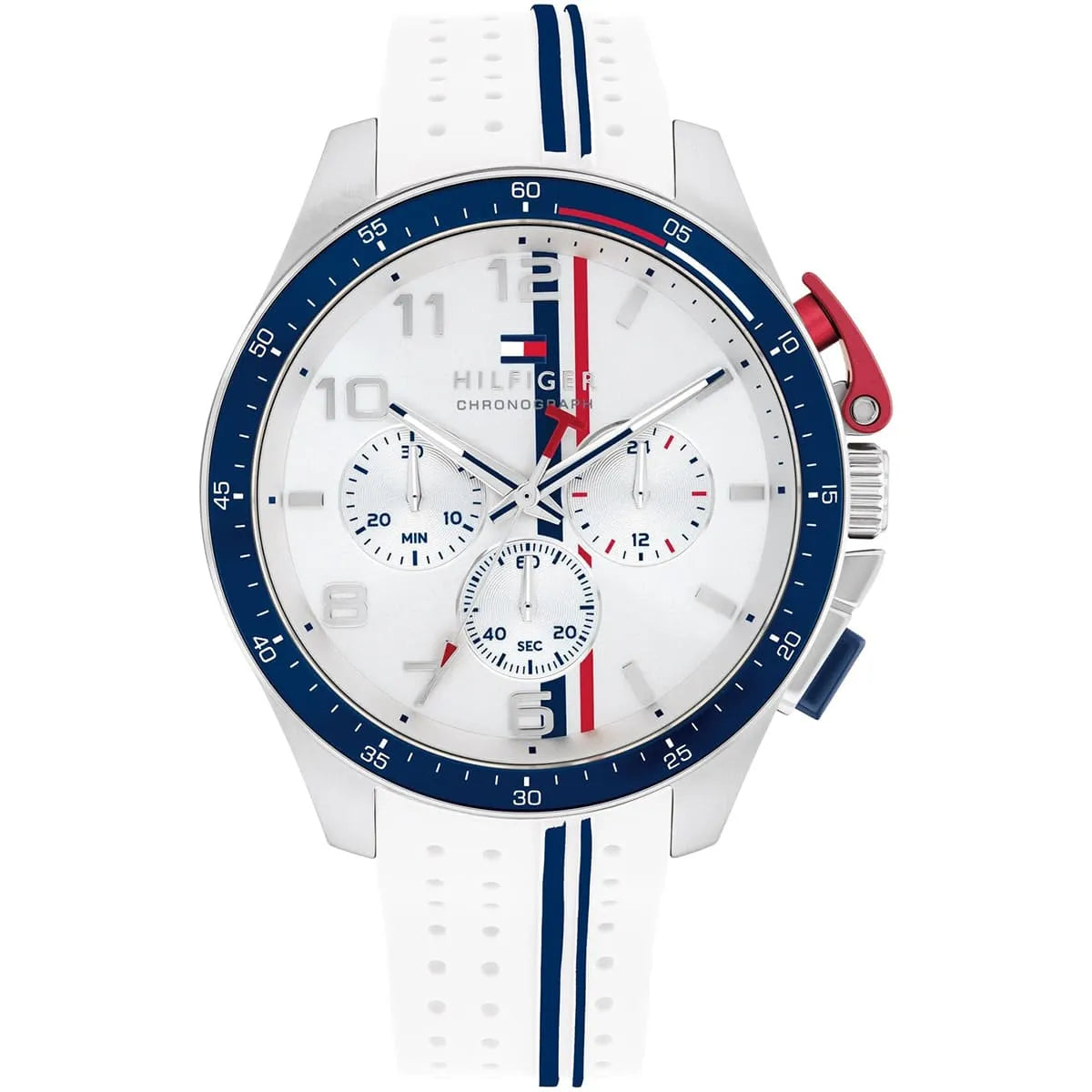 Original Tommy Hilfiger Men's Watch - White Rubber Strap (1792167)