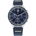 Original Tommy Hilfiger Lori Women's Watch - Silver Case & Navy Rubber Strap (1782281)