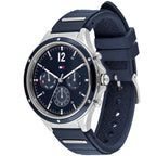 Original Tommy Hilfiger Lori Women's Watch - Silver Case & Navy Rubber Strap (1782281)