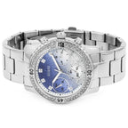 Guess Confetti W0774L6 Silver & Blue Glitter Watch