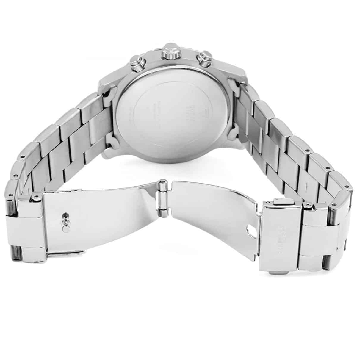 Guess Confetti W0774L6 Silver & Blue Glitter Watch