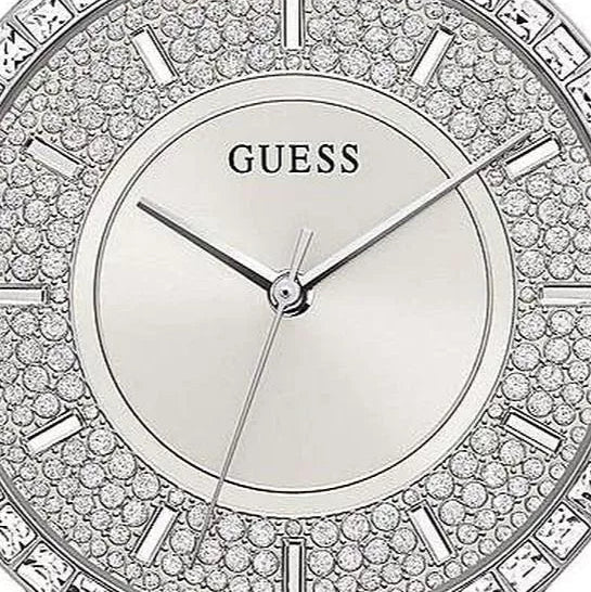 Guess Dress GW0402L1 Silver Mesh Crystal Ladies Watch